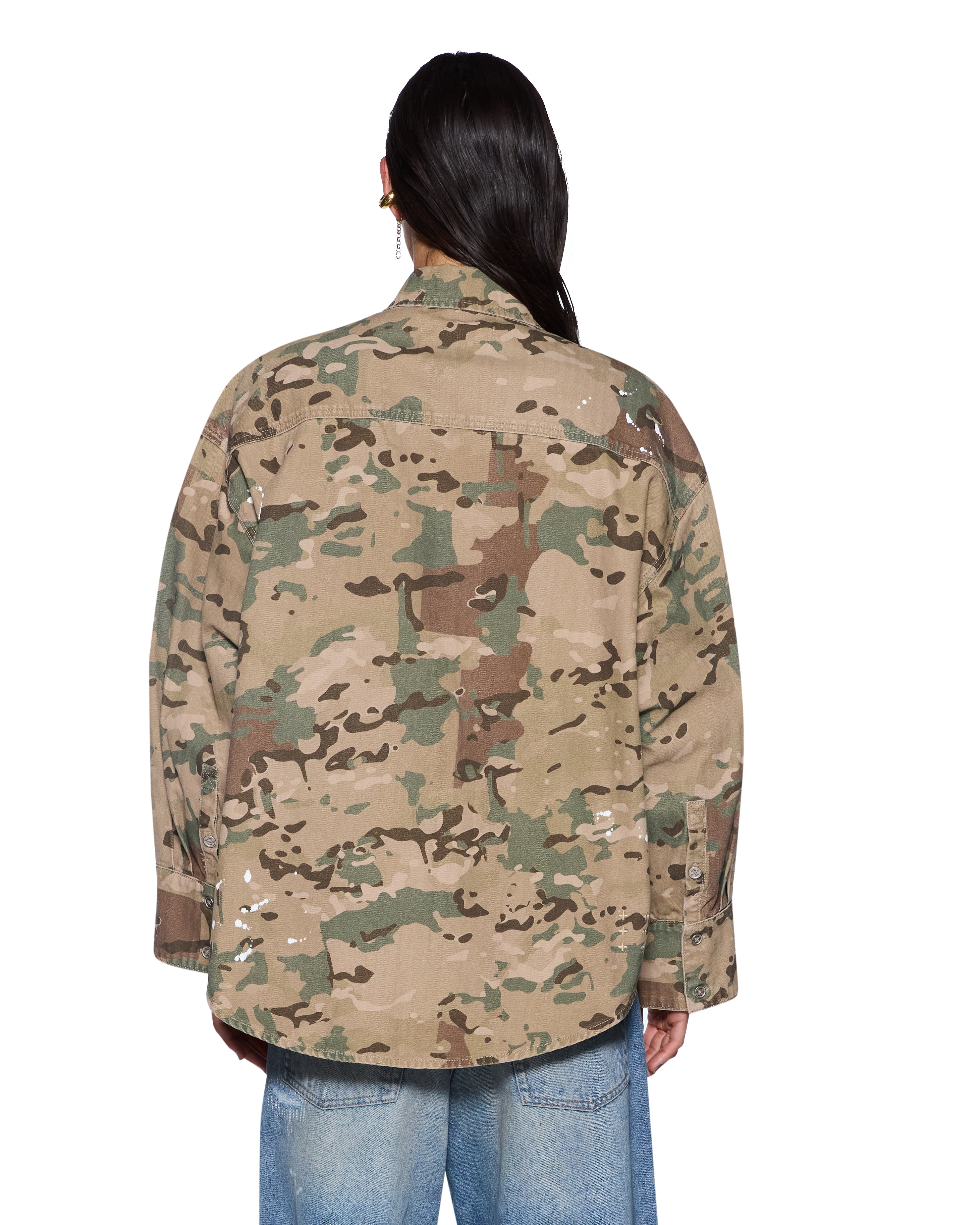 Ksubi - Astra Cargo LS Shirt - Woodland Camo