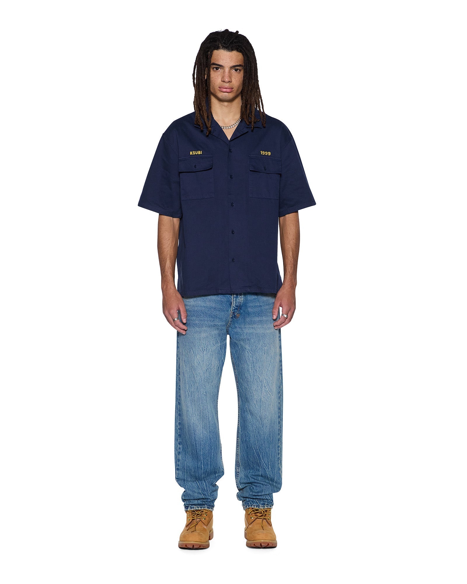 Ksubi - Mekanik Boiler SS Shirt - Ink Blue