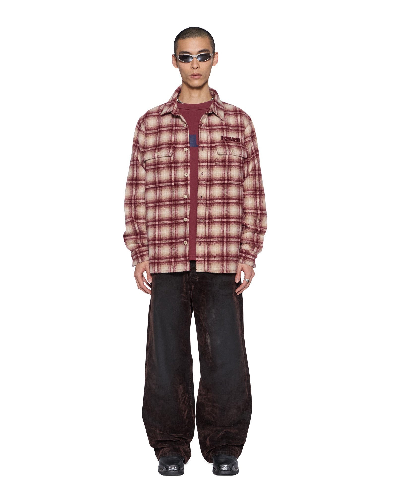 Ksubi - Scott Rosebowl LS Overshirt - Burnt Berry