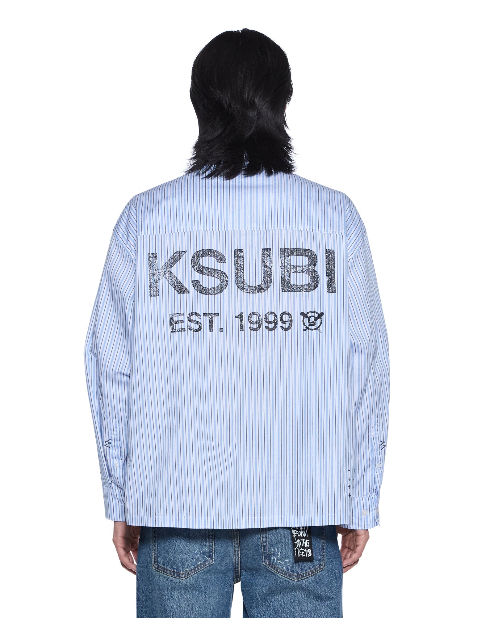 Ksubi - Lanley LS Shirt - Ocean Stripe