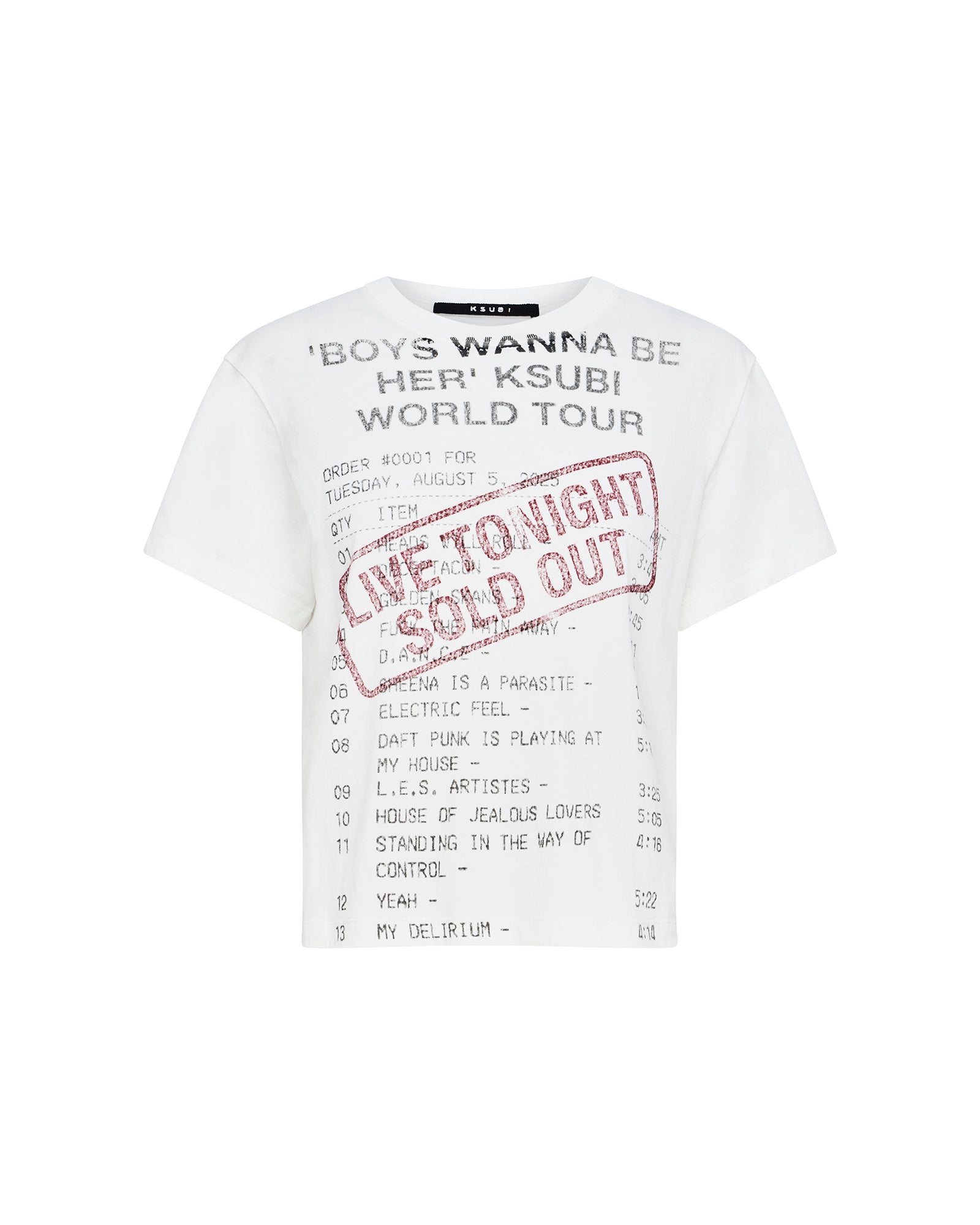 Ksubi - Sold Out Shrunken SS Tee - Vintage White