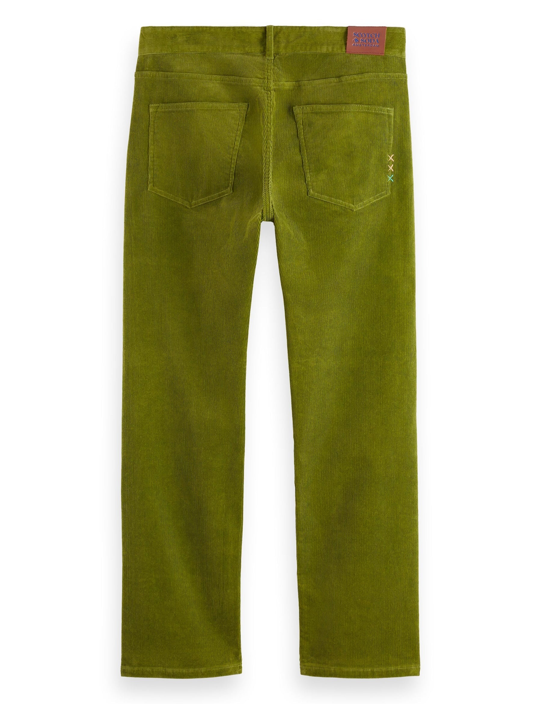 Scotch & Soda - The Zee Straight Corduroy Pant - Calla Green
