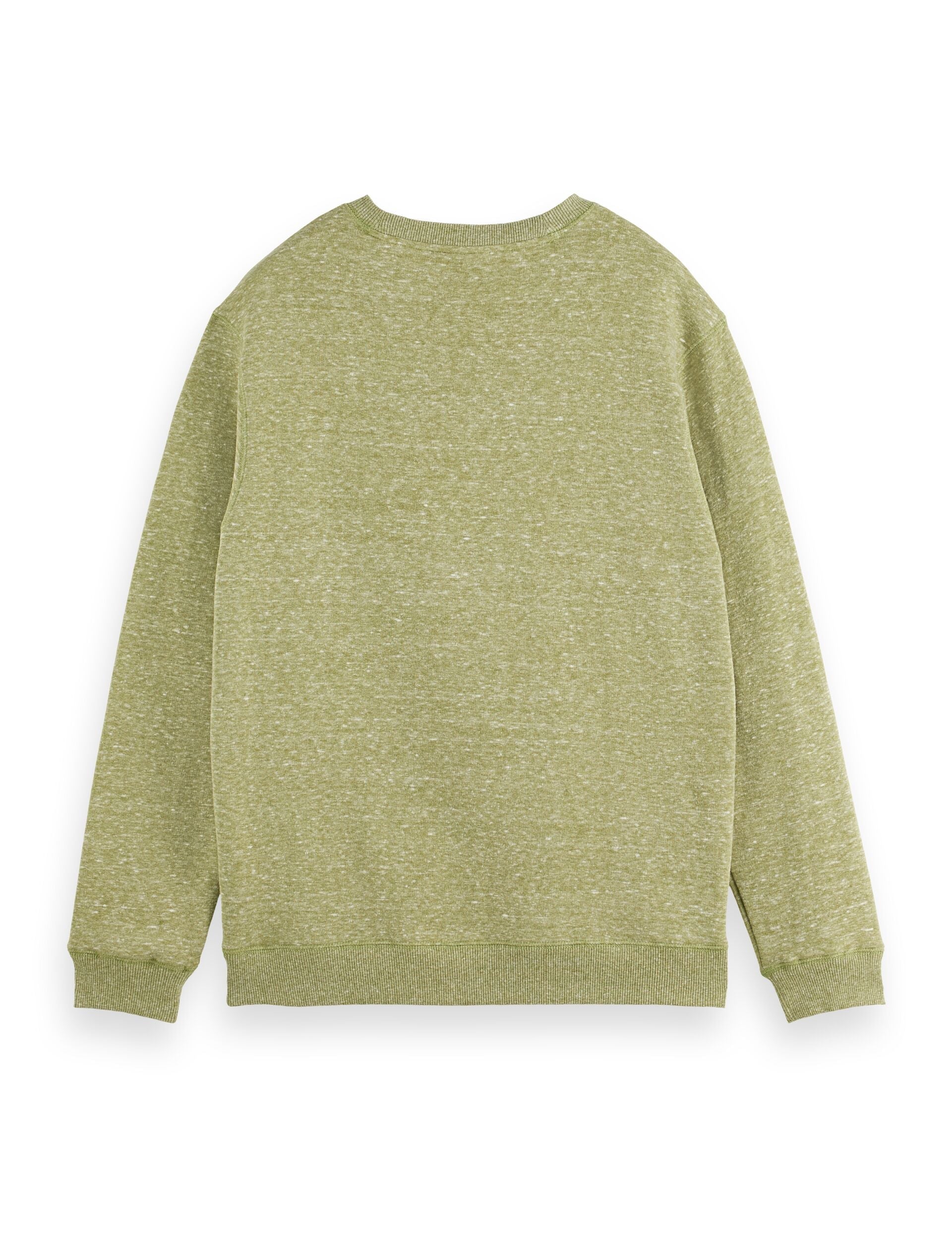 Scotch & Soda - Melange Crew Neck Sweatshirt - Calla Green Melange