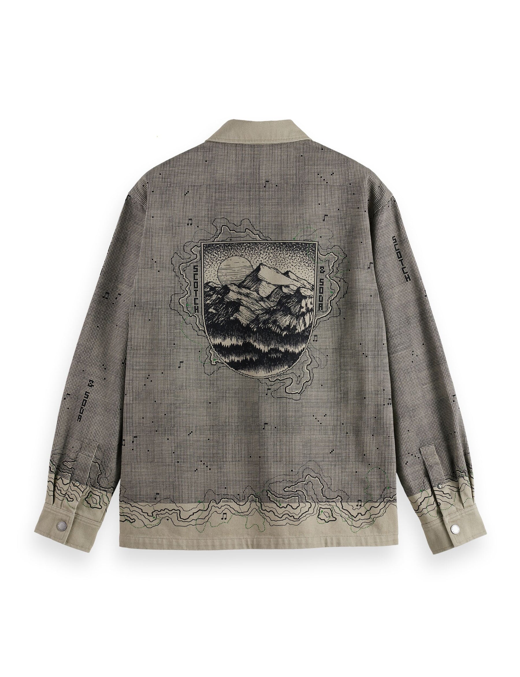 Scotch & Soda - Placement Graphic Overshirt - Plaza Taupe