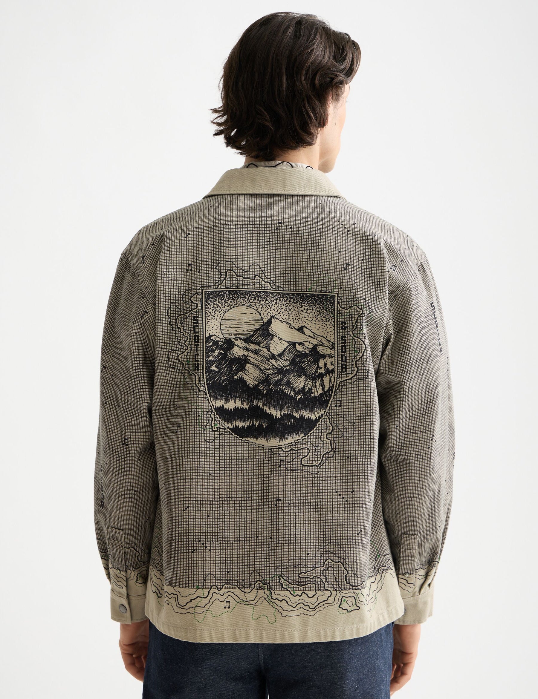 Scotch & Soda - Placement Graphic Overshirt - Plaza Taupe