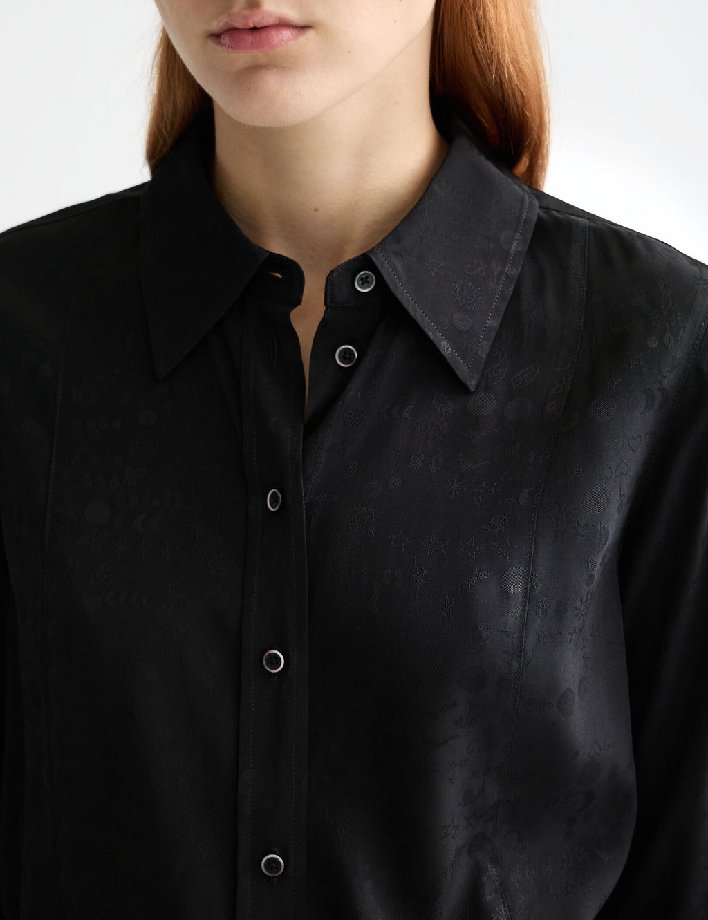 Maison Scotch - Regular Fit Jacquard Shirt - Meteorite