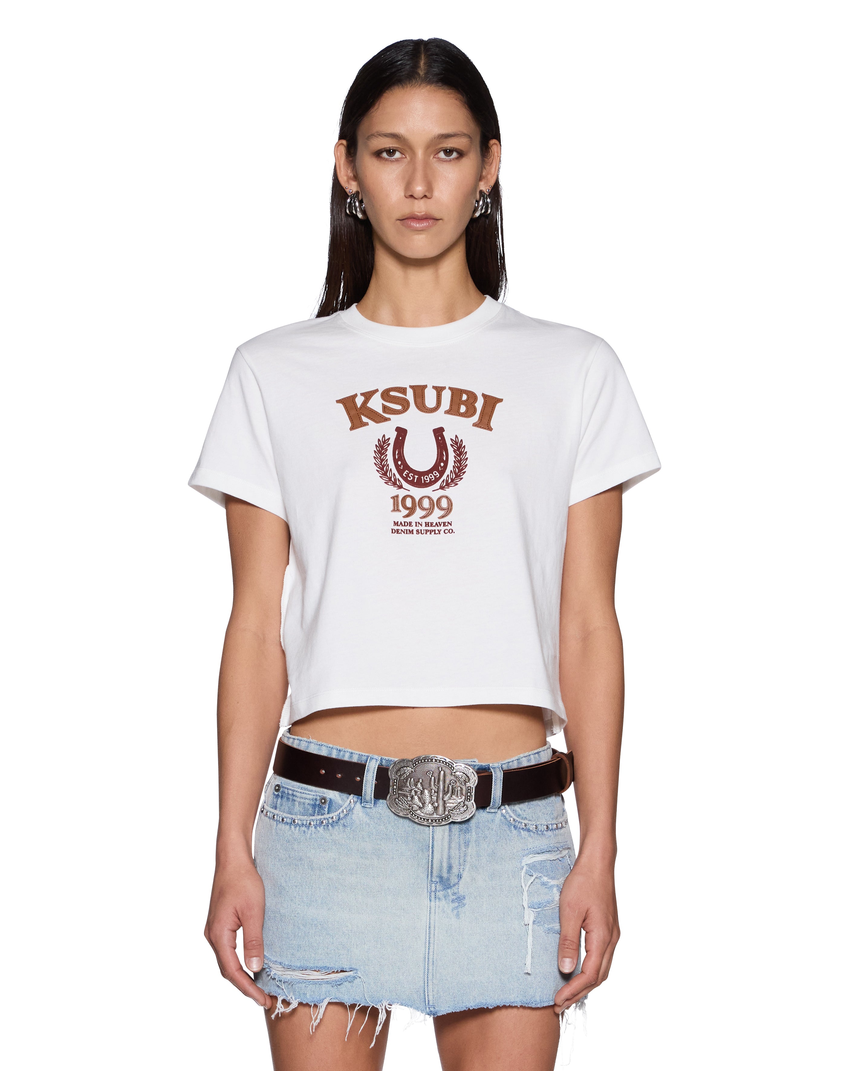 Ksubi - Ranch Shrunken SS Tee - Vintage White