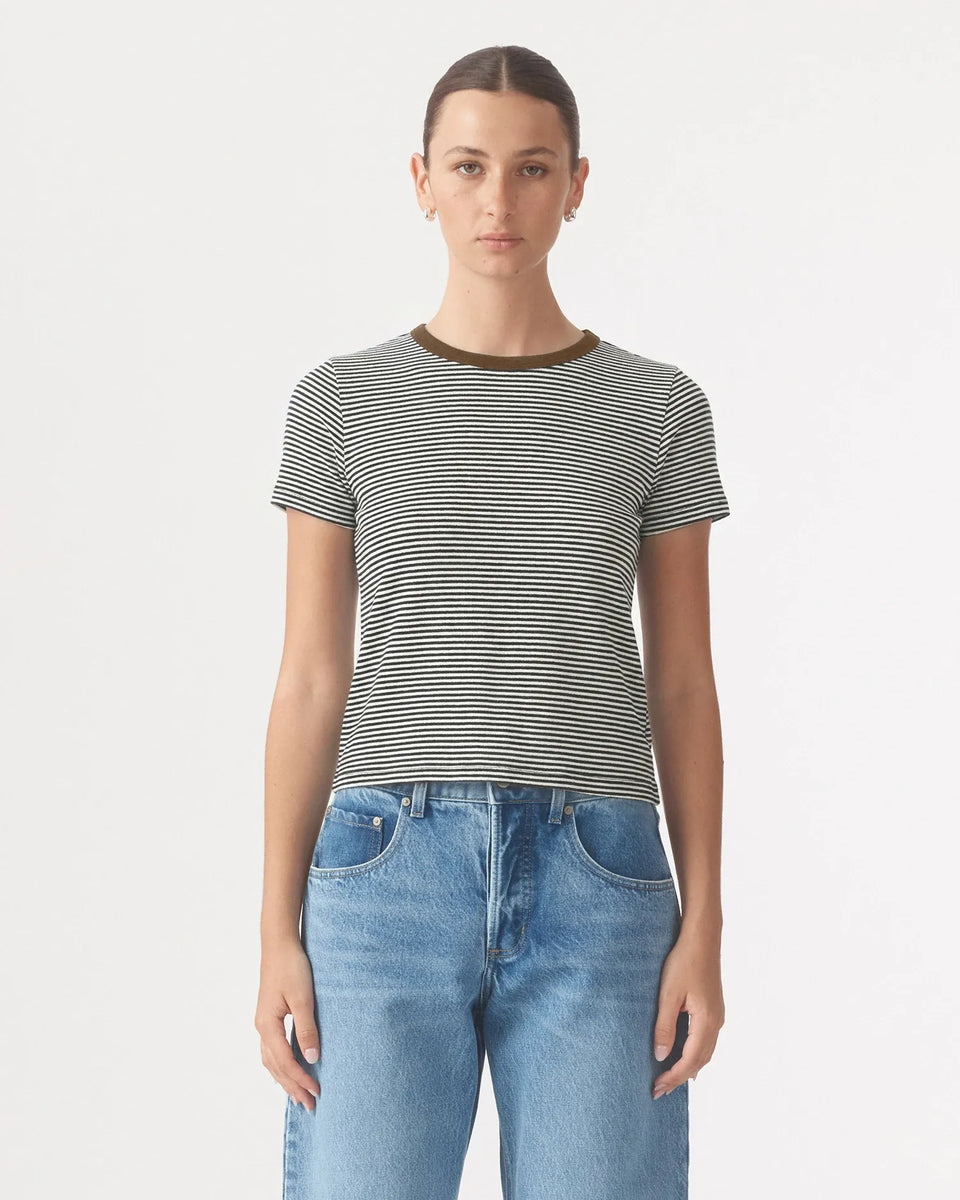 Nobody - Baby Tee - Fuel Stripe