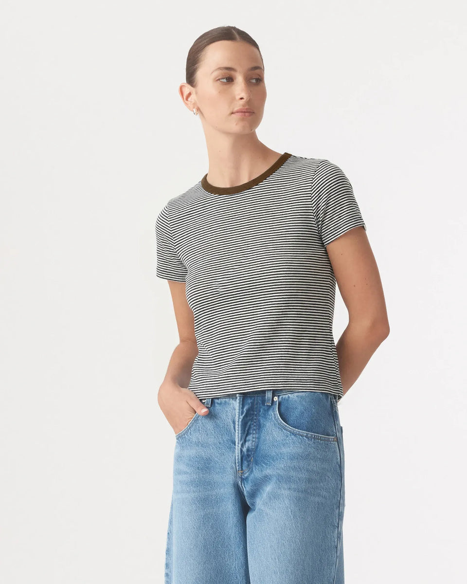 Nobody - Baby Tee - Fuel Stripe