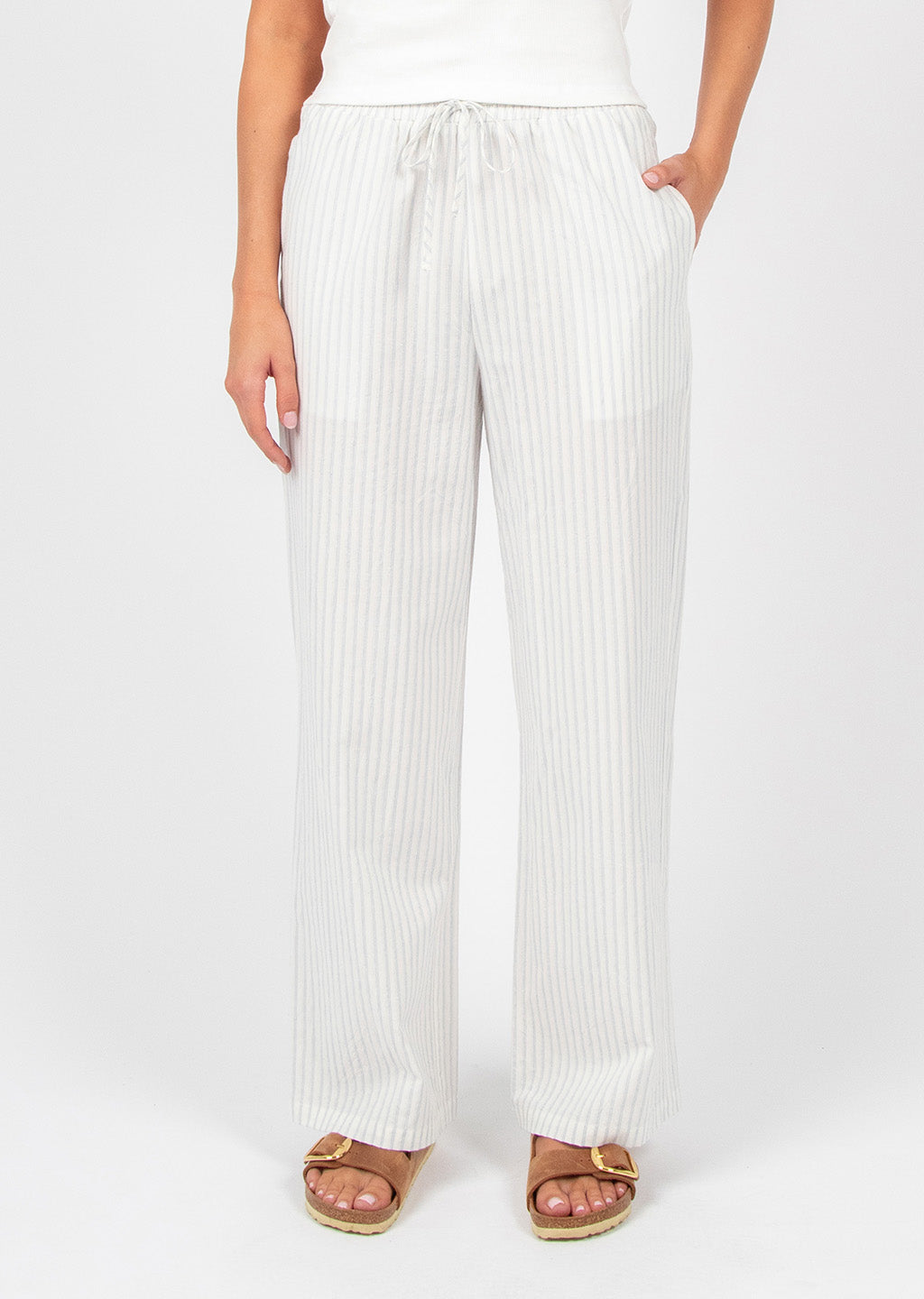 Titchie - Poolside Pant - White/Blue