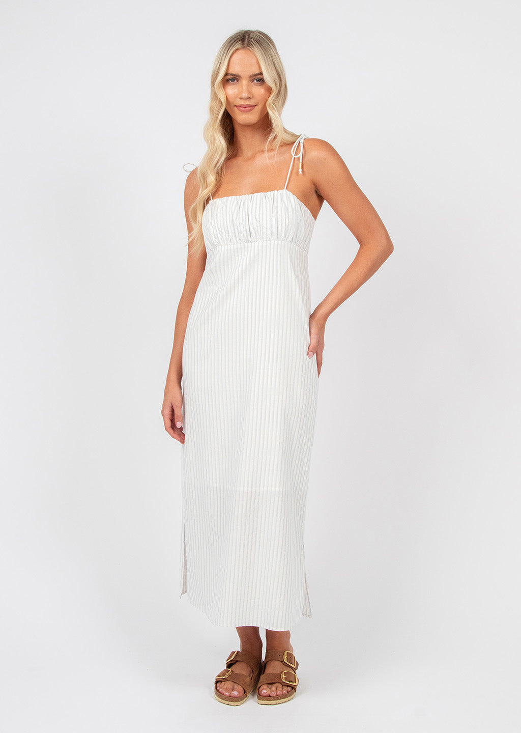 Titchie - Runaway Dress - White/Blue