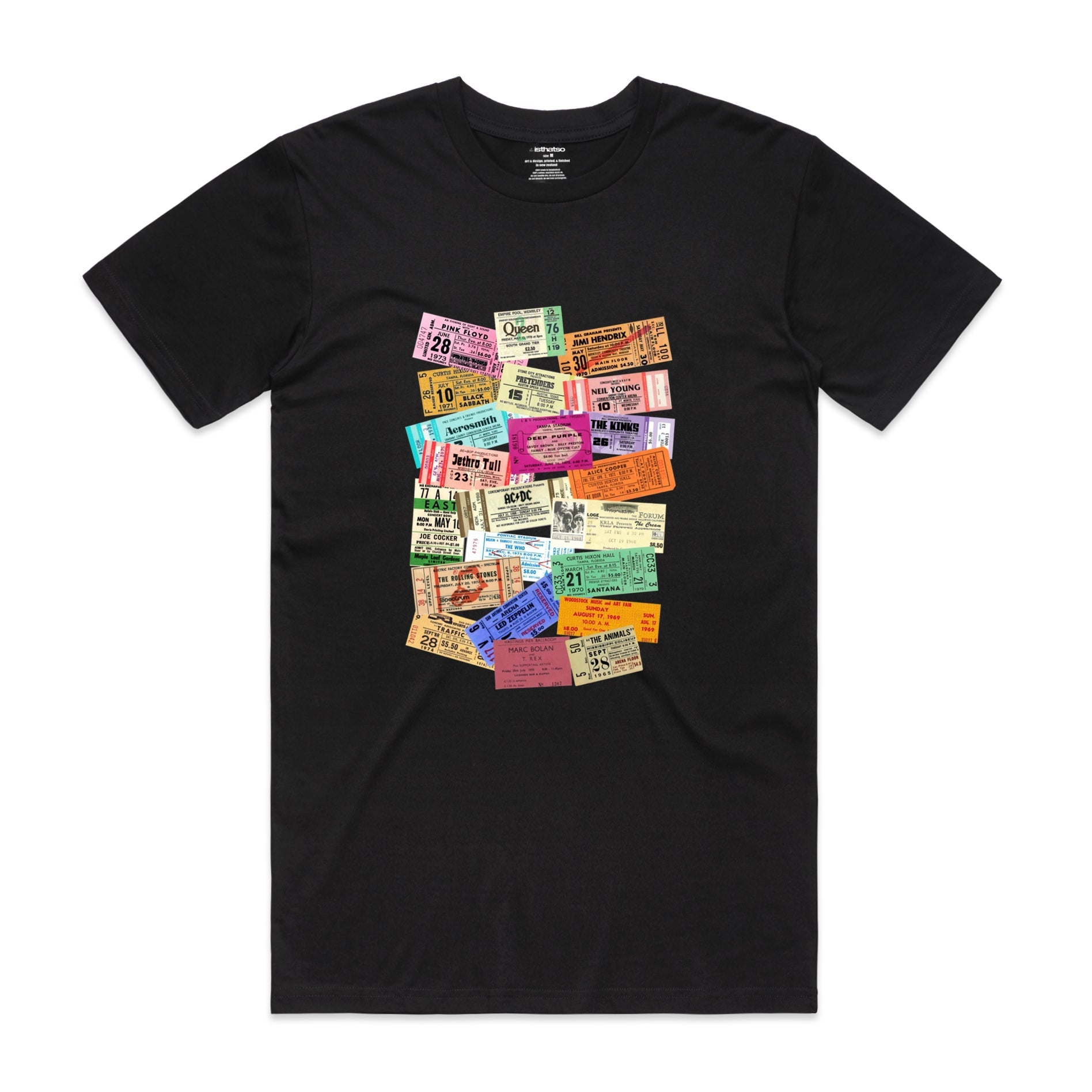 Isthatso - Concert Tickets 1 SS Tee - Black
