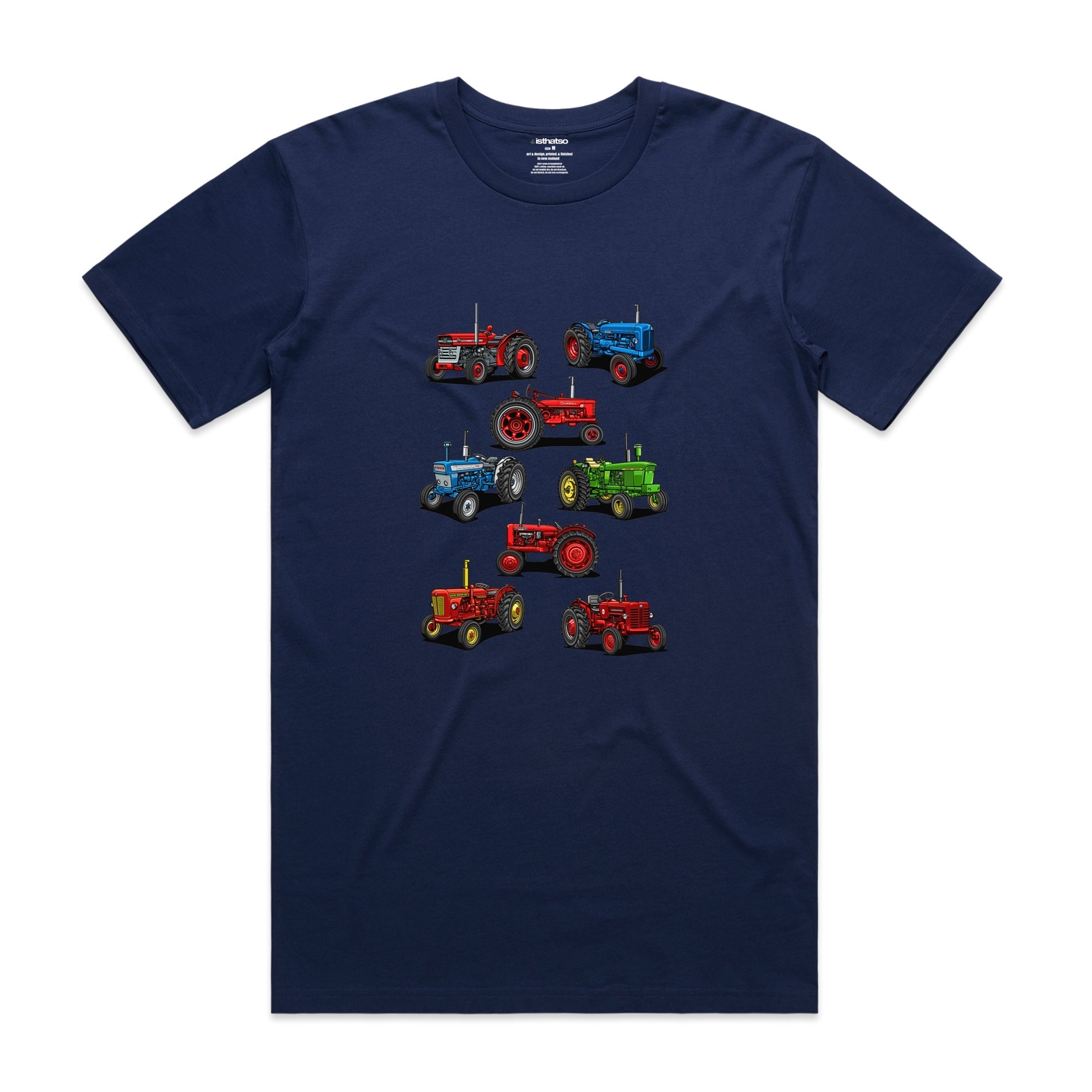 Isthatso - Tractors SS Tee - Dark Blue