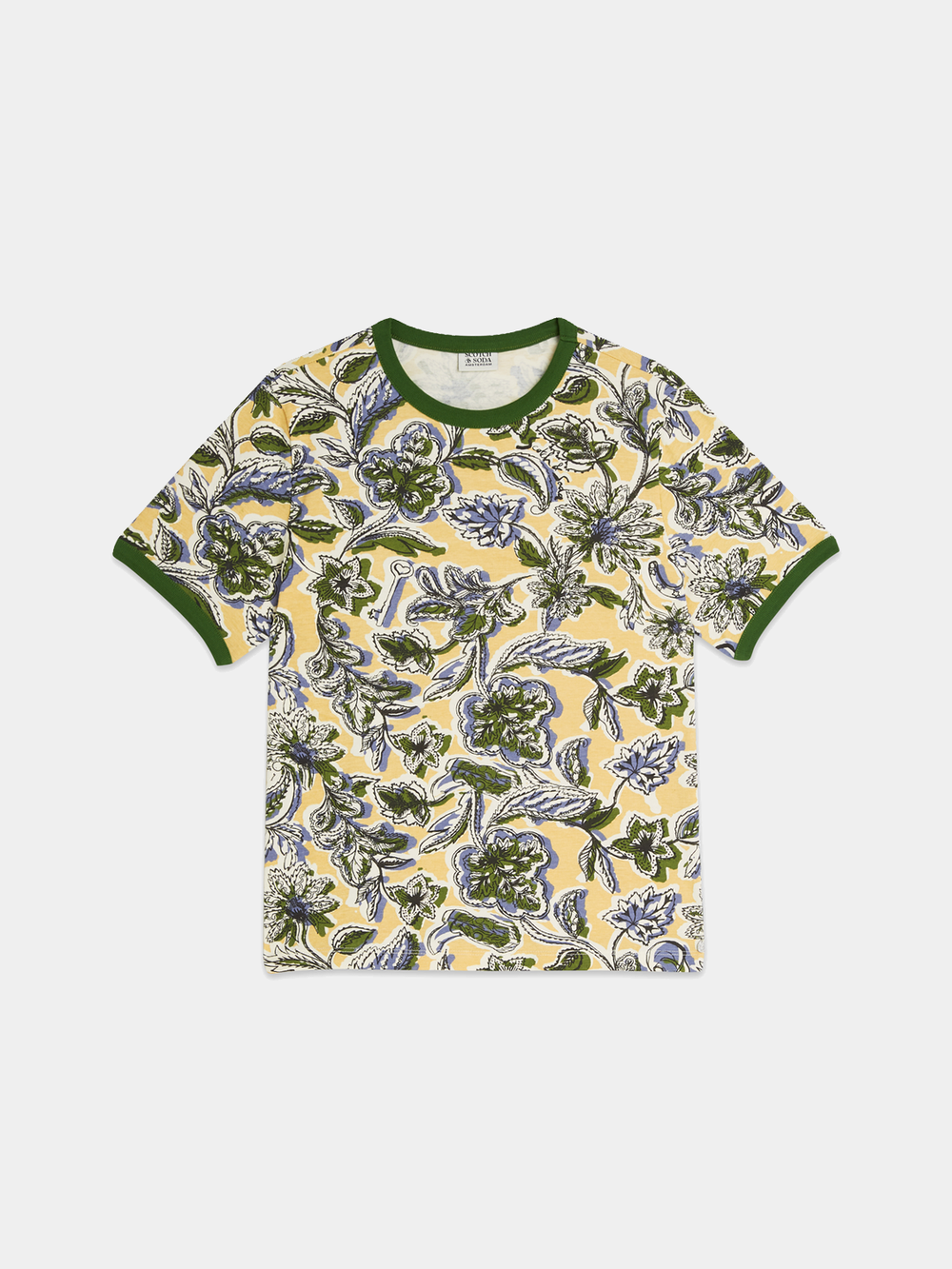 Maison Scotch - Printed Regular Fit Tee - Lucky Bandana Multi