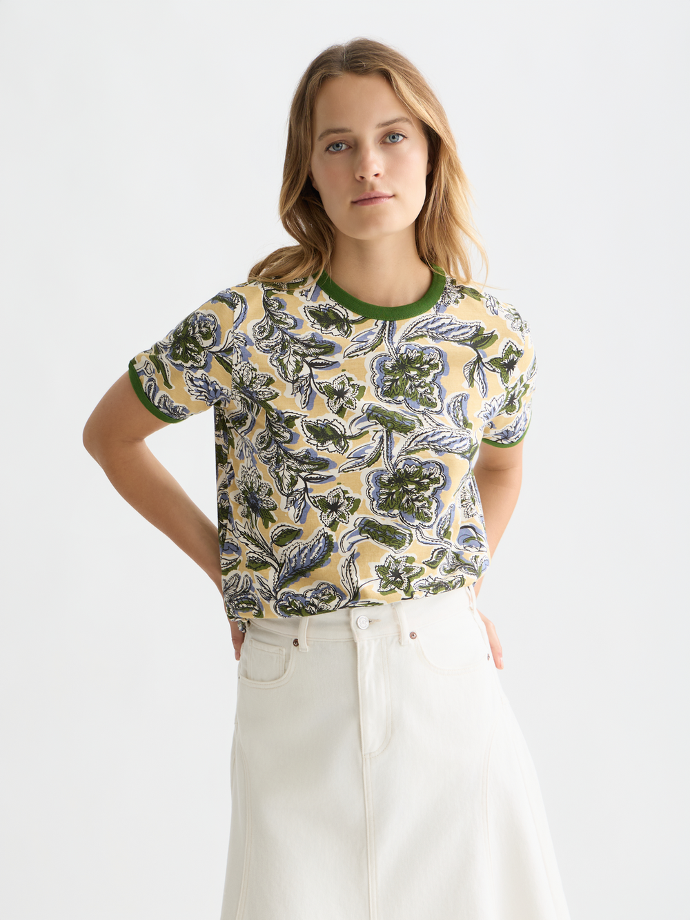 Maison Scotch - Printed Regular Fit Tee - Lucky Bandana Multi