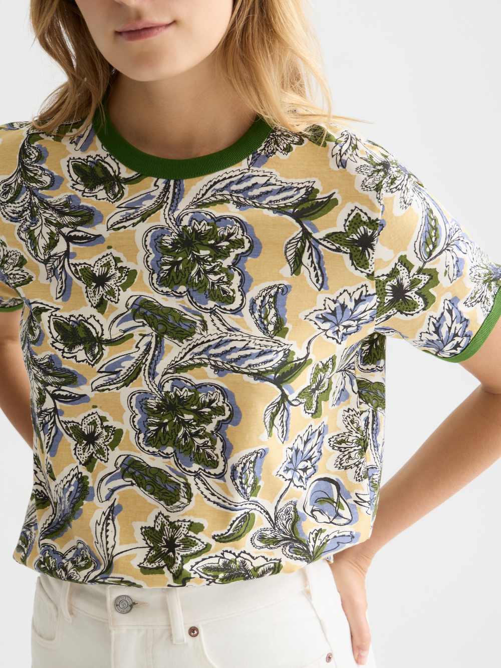 Maison Scotch - Printed Regular Fit Tee - Lucky Bandana Multi