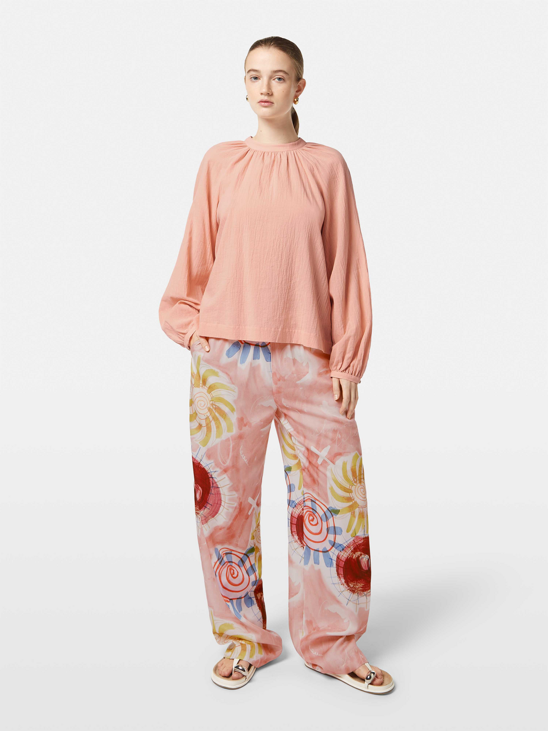 Maison Scotch - Bow Detail Top - Peach Pink