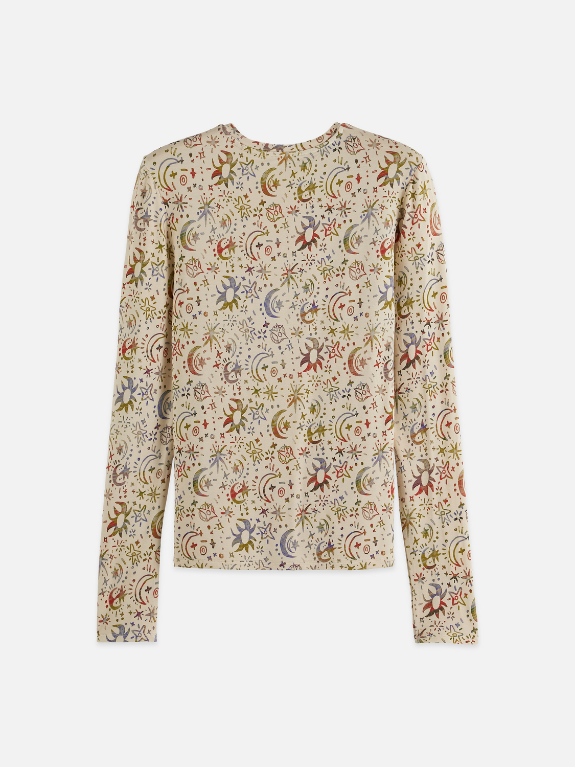 Maison Scotch - All Over Printed LS Tee - Cosmic Sky Eggnog