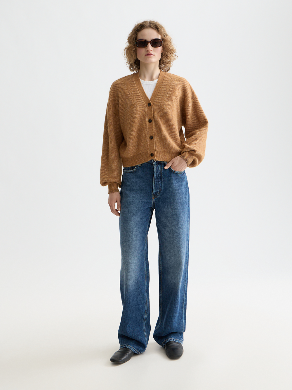 Maison Scotch - Essential Fuzzy Cardigan - Tobacco Melange
