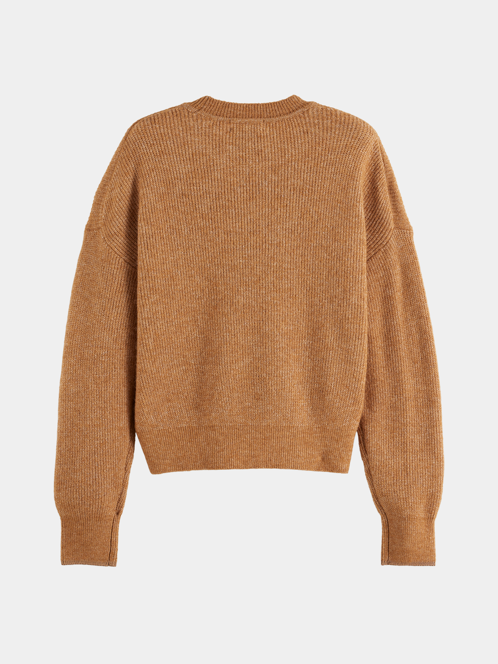Maison Scotch - Essential Fuzzy Crewneck Pullover - Tobacco Melange