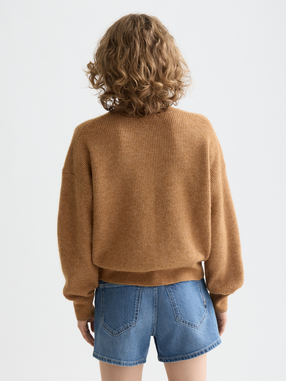 Maison Scotch - Essential Fuzzy Crewneck Pullover - Tobacco Melange
