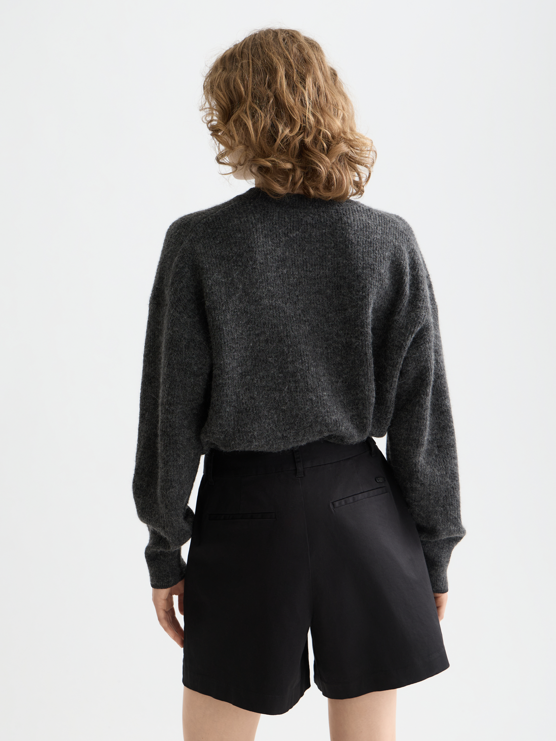 Maison Scotch - Essential Fuzzy Crewneck Pullover - Charcoal Melange