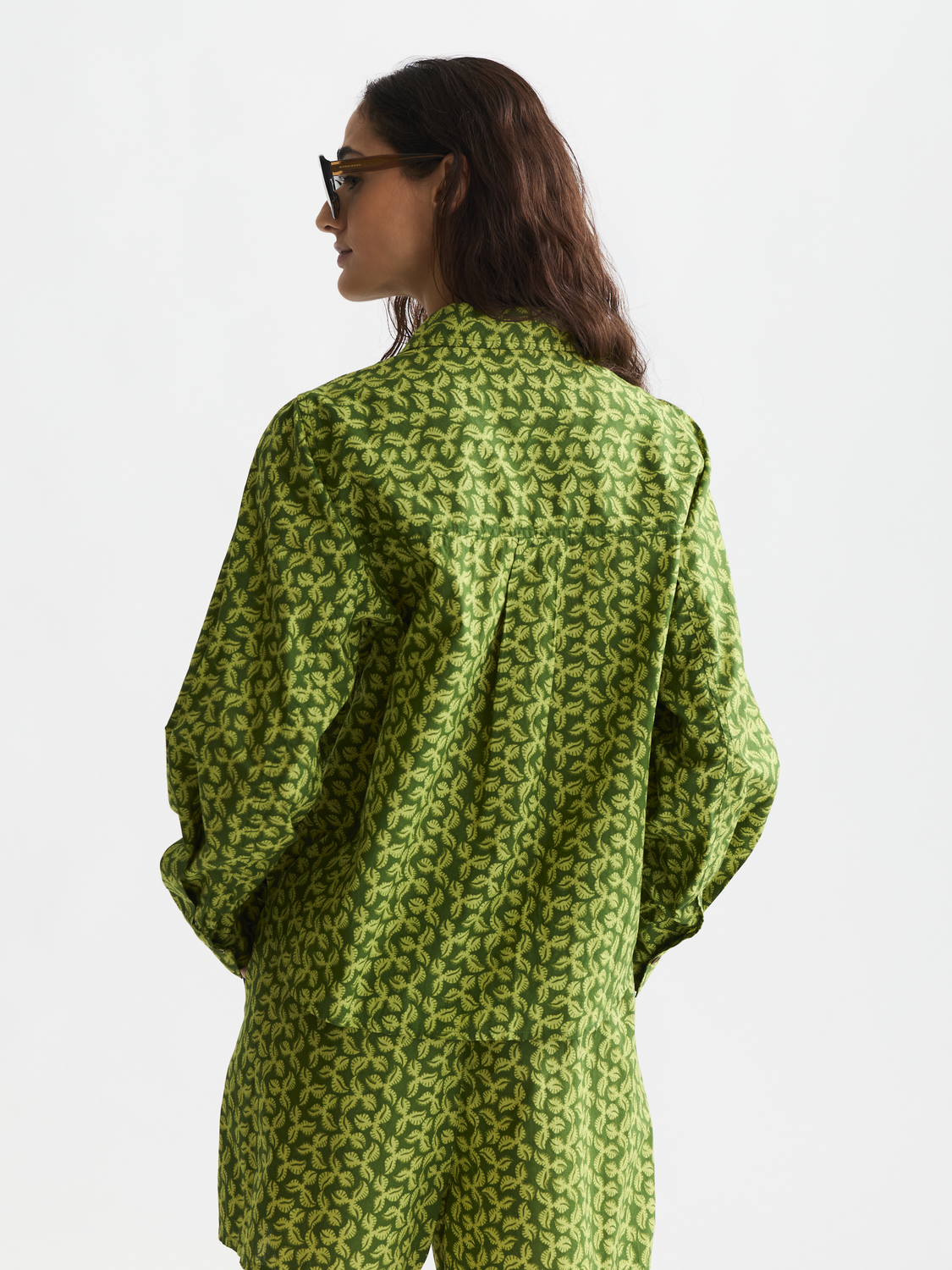 Maison Scotch - Printed Relaxed Fit Shirt - Mini Cactus Garden Green