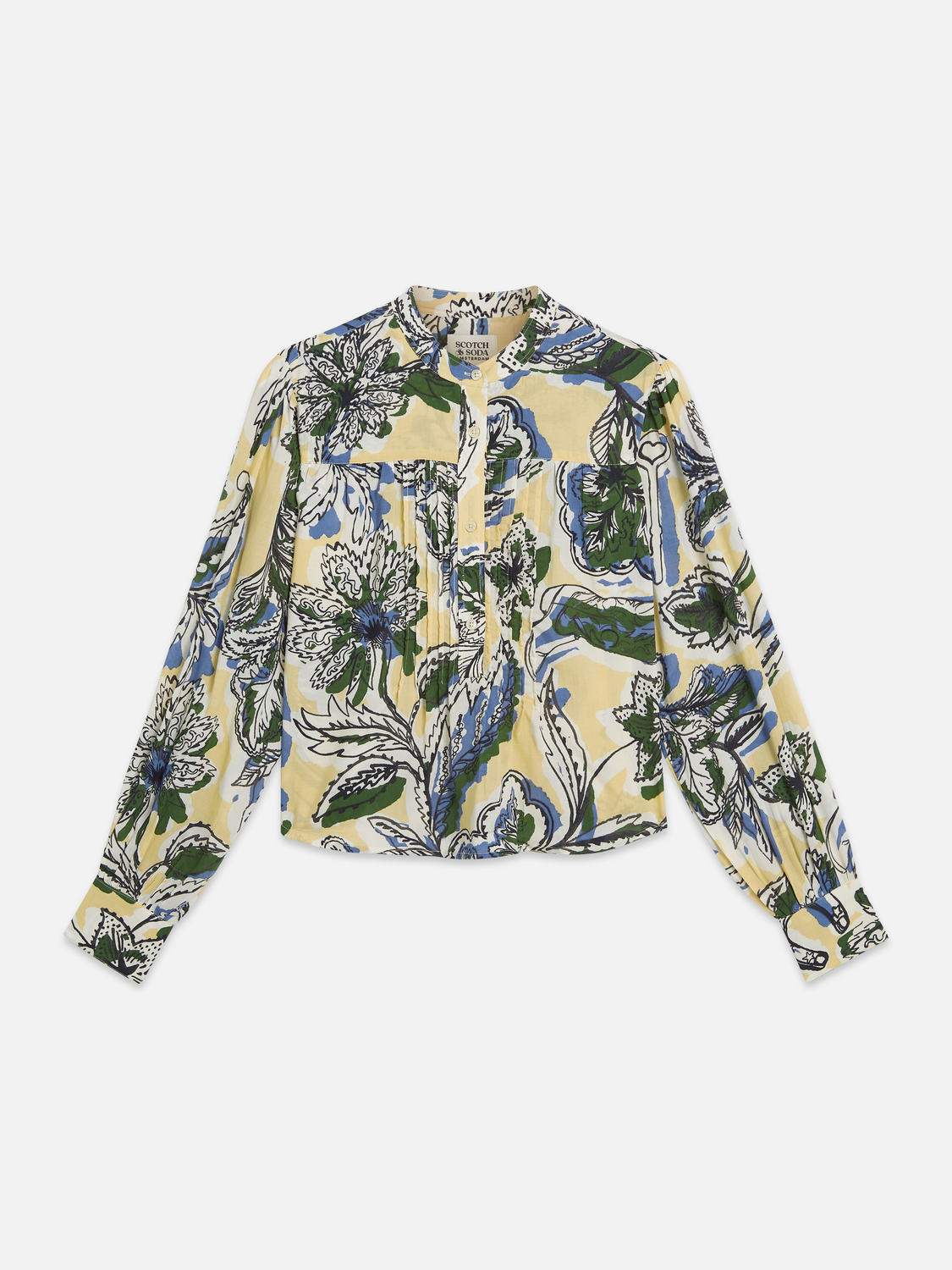 Maison Scotch - Pintuck Blouse - Lucky Bandana Multi