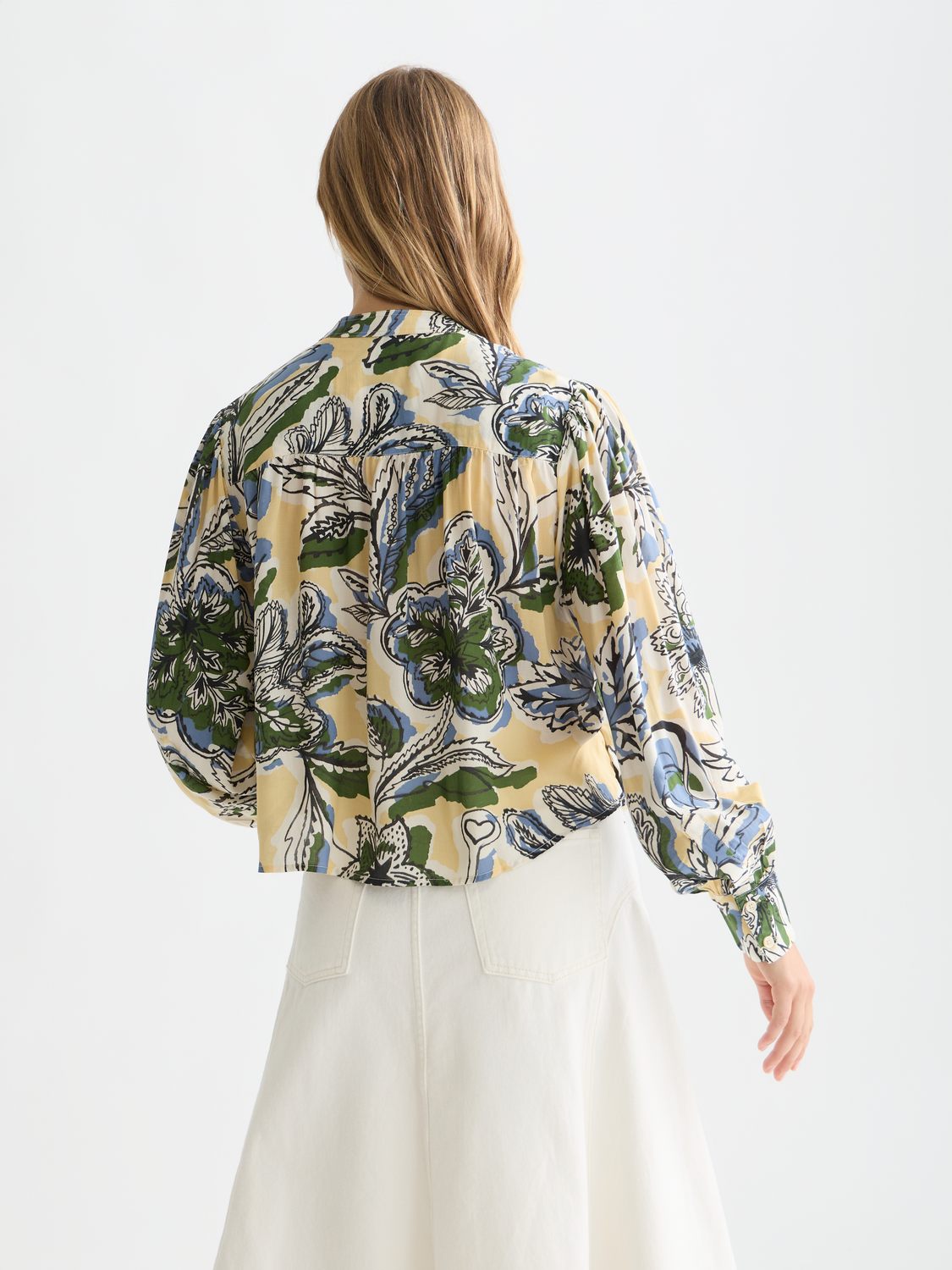 Maison Scotch - Pintuck Blouse - Lucky Bandana Multi