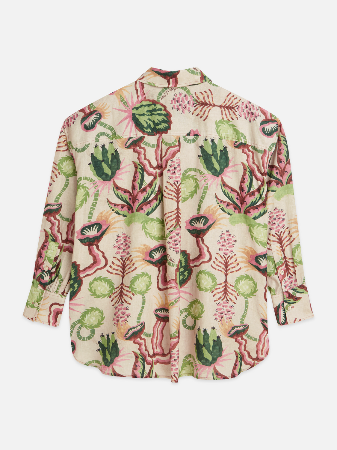 Maison Scotch - Linen Blend Printed Shirt - Desert Floral Canyon Clay