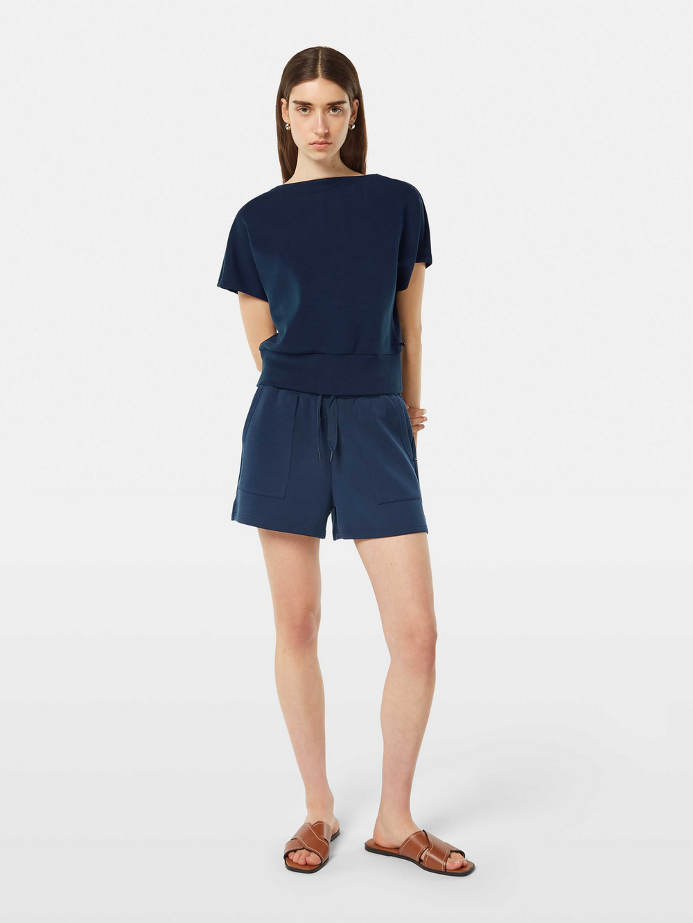 Maison Scotch - Tencel Sleeveless Sweatshirt - Midnight Blue