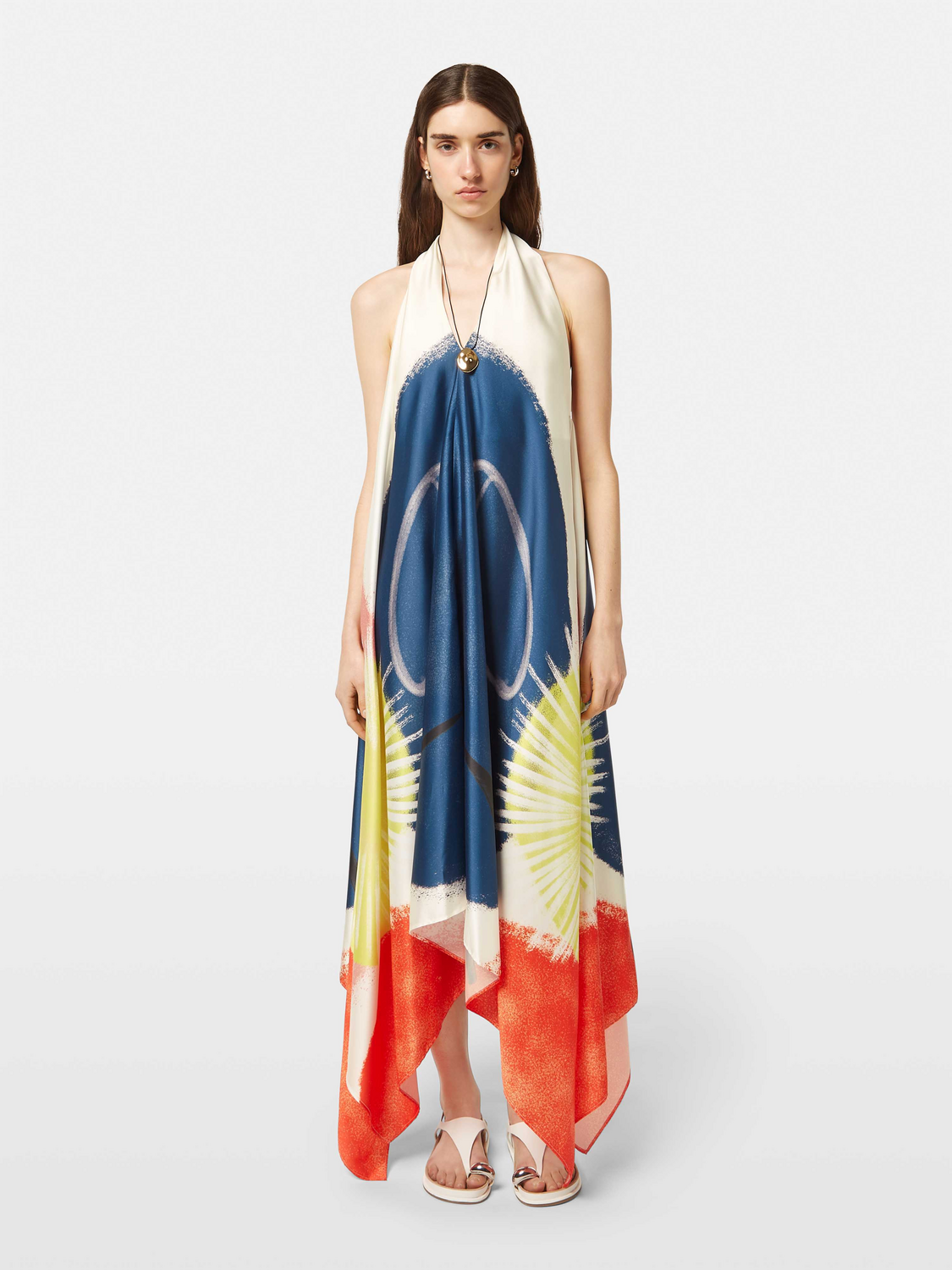 Maison Scotch - Foulard Midi Dress - Abstract Sun