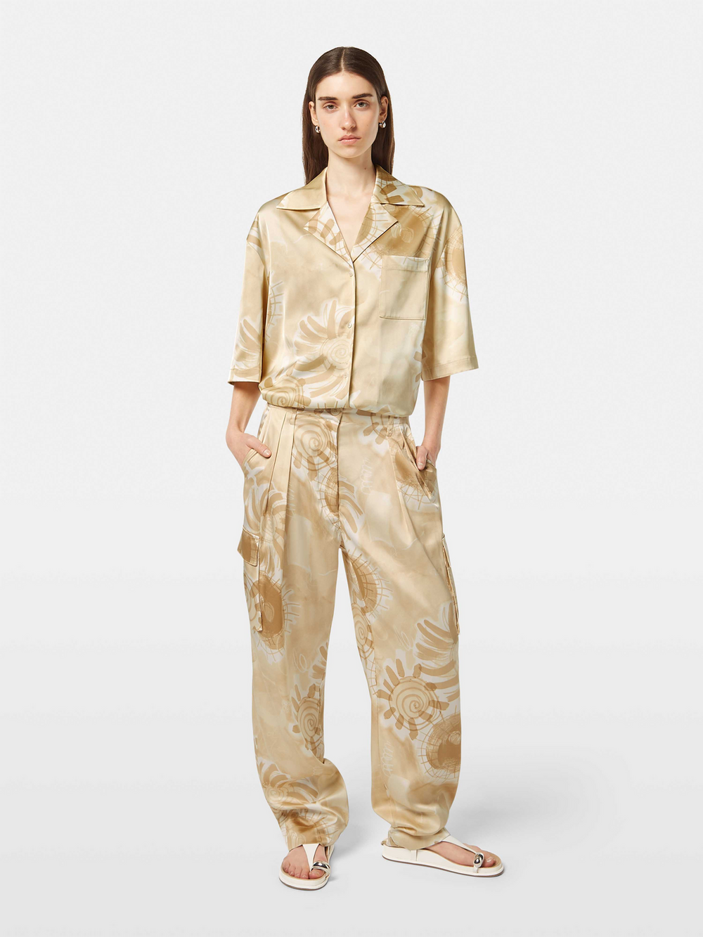 Maison Scotch - Faye High Rise Pant - Abstract Sun Sand