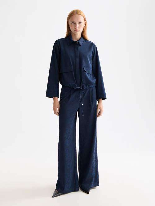 Maison Scotch - Eleni Wide Fit Pant - Sky Captain