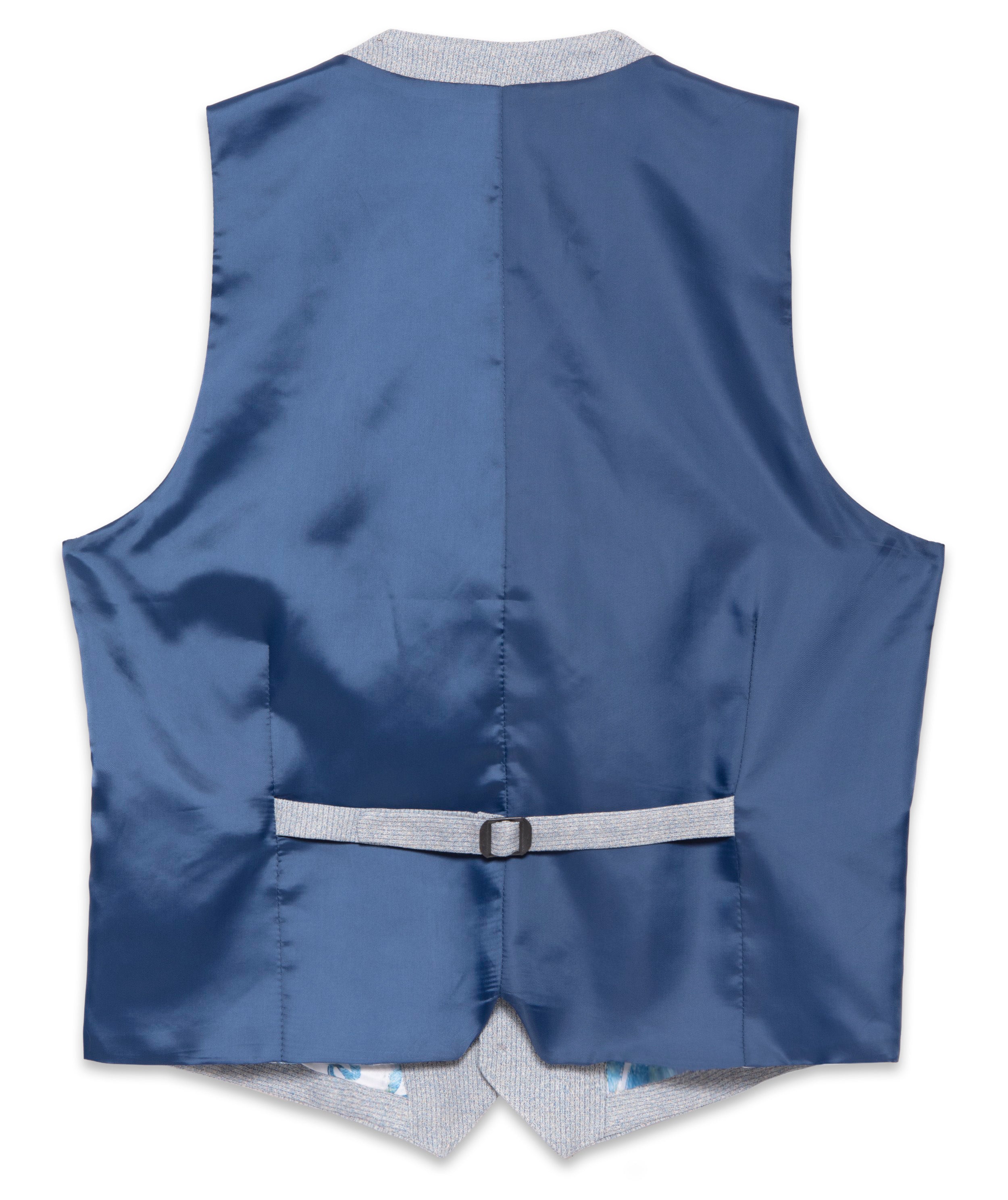 Guide London - Watercolour Waistcoat - Royal Blue/Silver