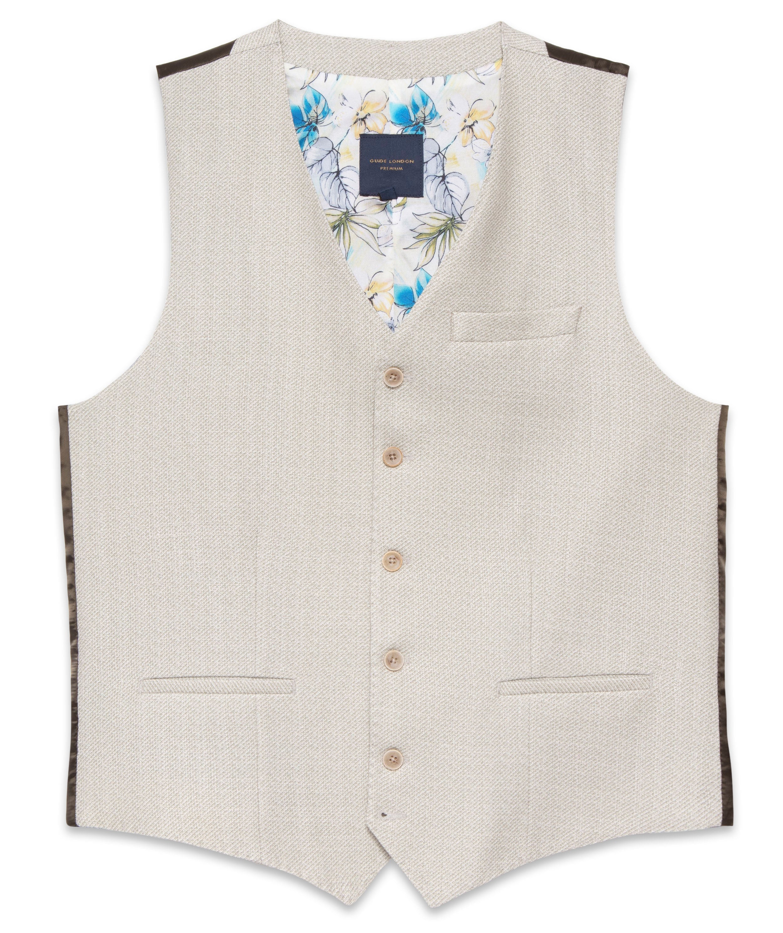 Guide London - Flowers Waistcoat - Olive/Sage Green