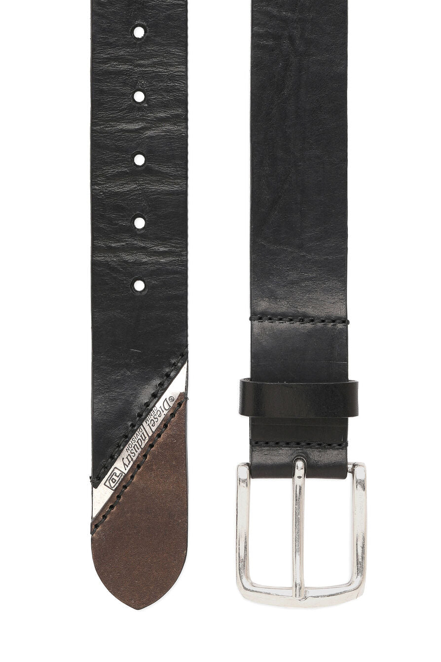 Diesel - B-Line Leather Belt - Black