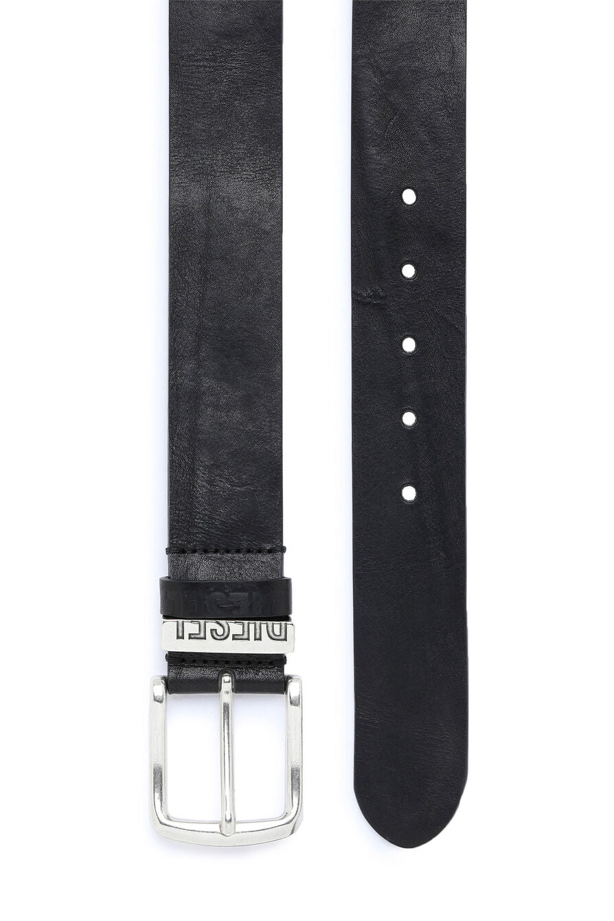 Diesel - B-Visible Leather Belt - Black