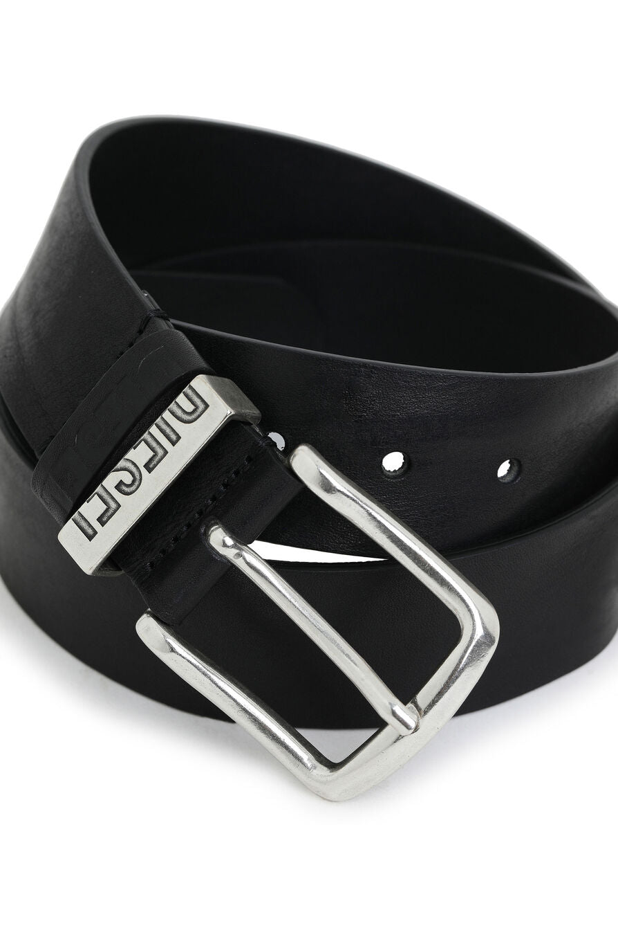 Diesel - B-Visible Leather Belt - Black