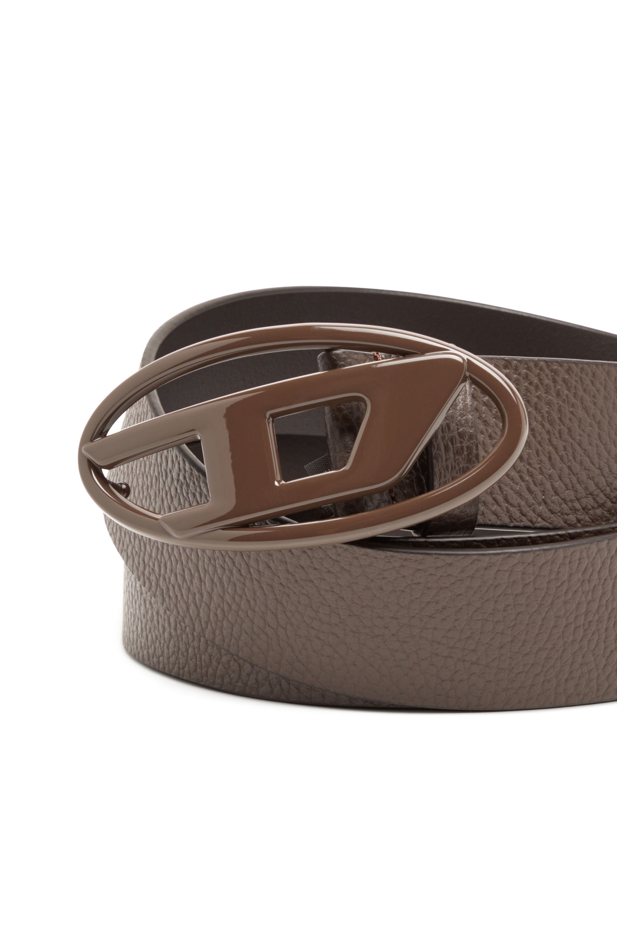 Diesel - B-1DR Oval-D Logo Belt - Brown