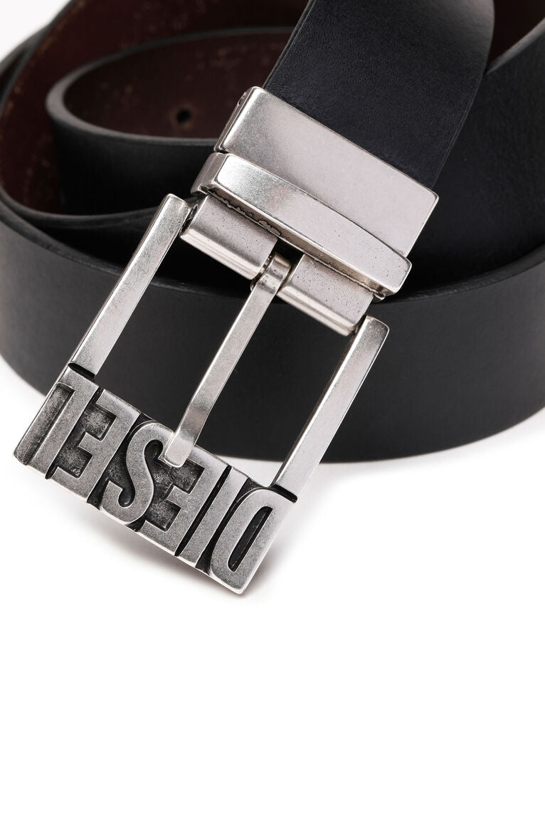 Diesel - B-Shift II Leather Belt - Black/Brown