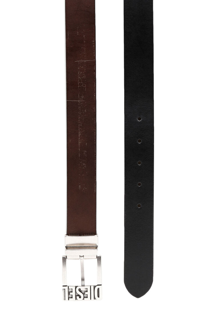 Diesel - B-Shift II Leather Belt - Black/Brown