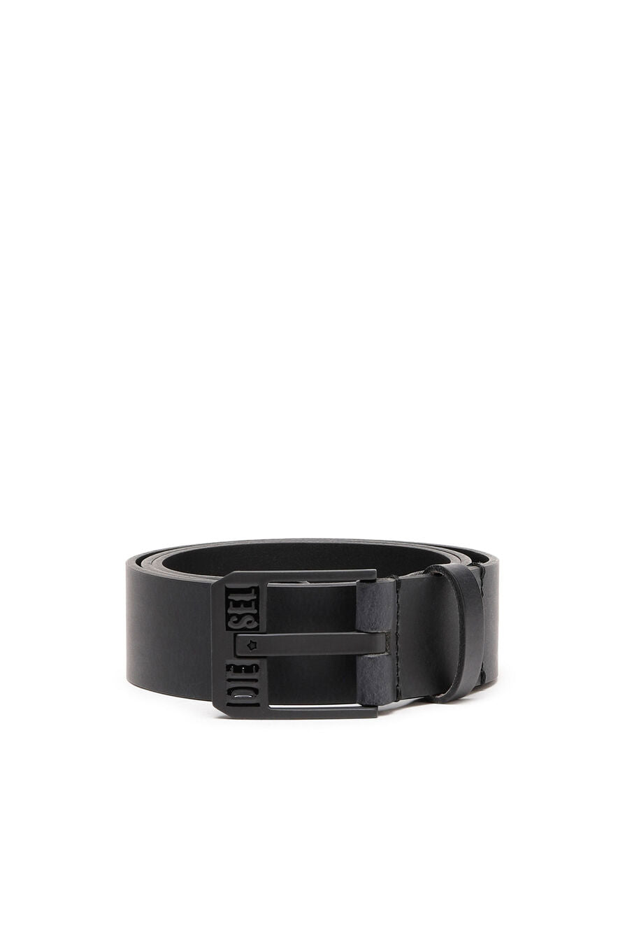 Diesel - Bluestar II Leather Belt - Dark Grey