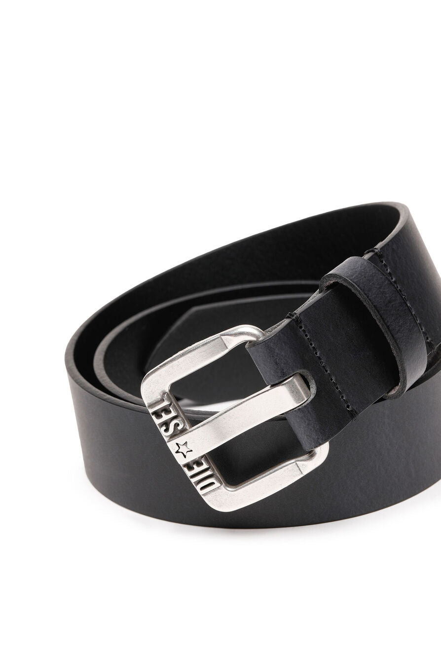 Diesel - B-Star II Leather Belt - Black