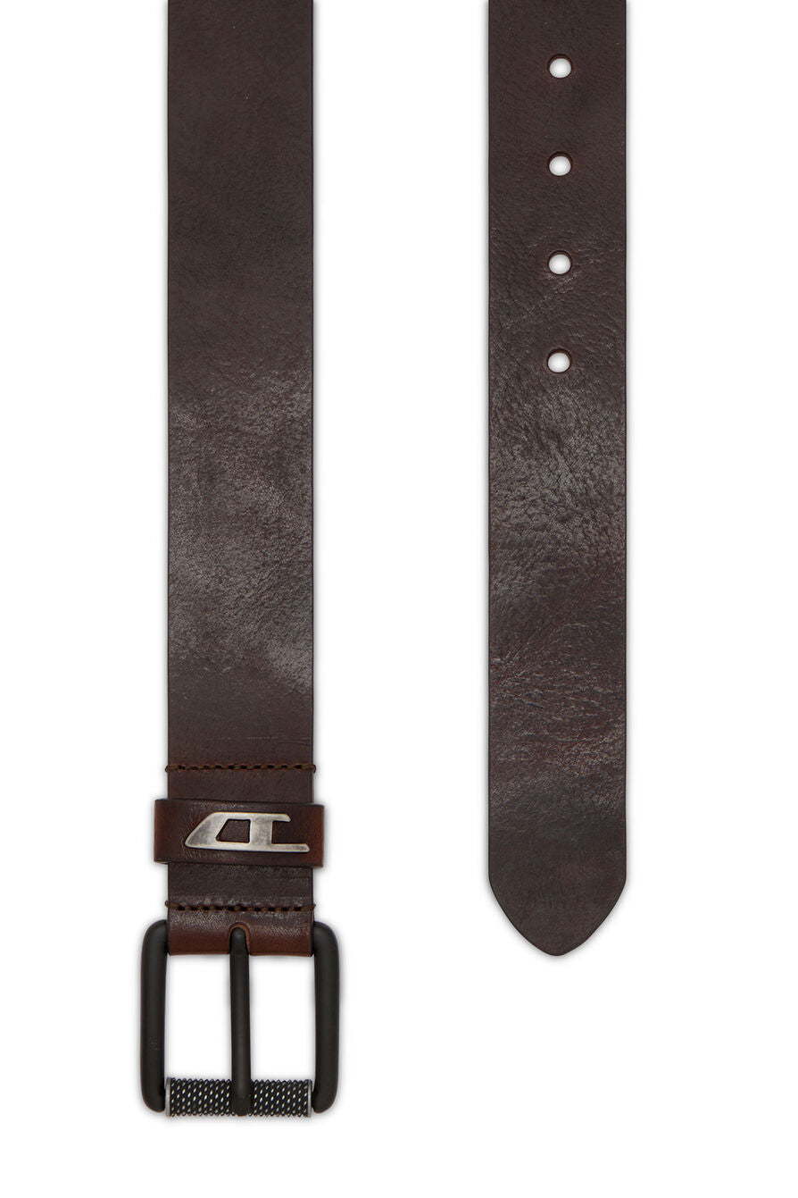 Diesel - B-Dave II Leather Belt - Brown