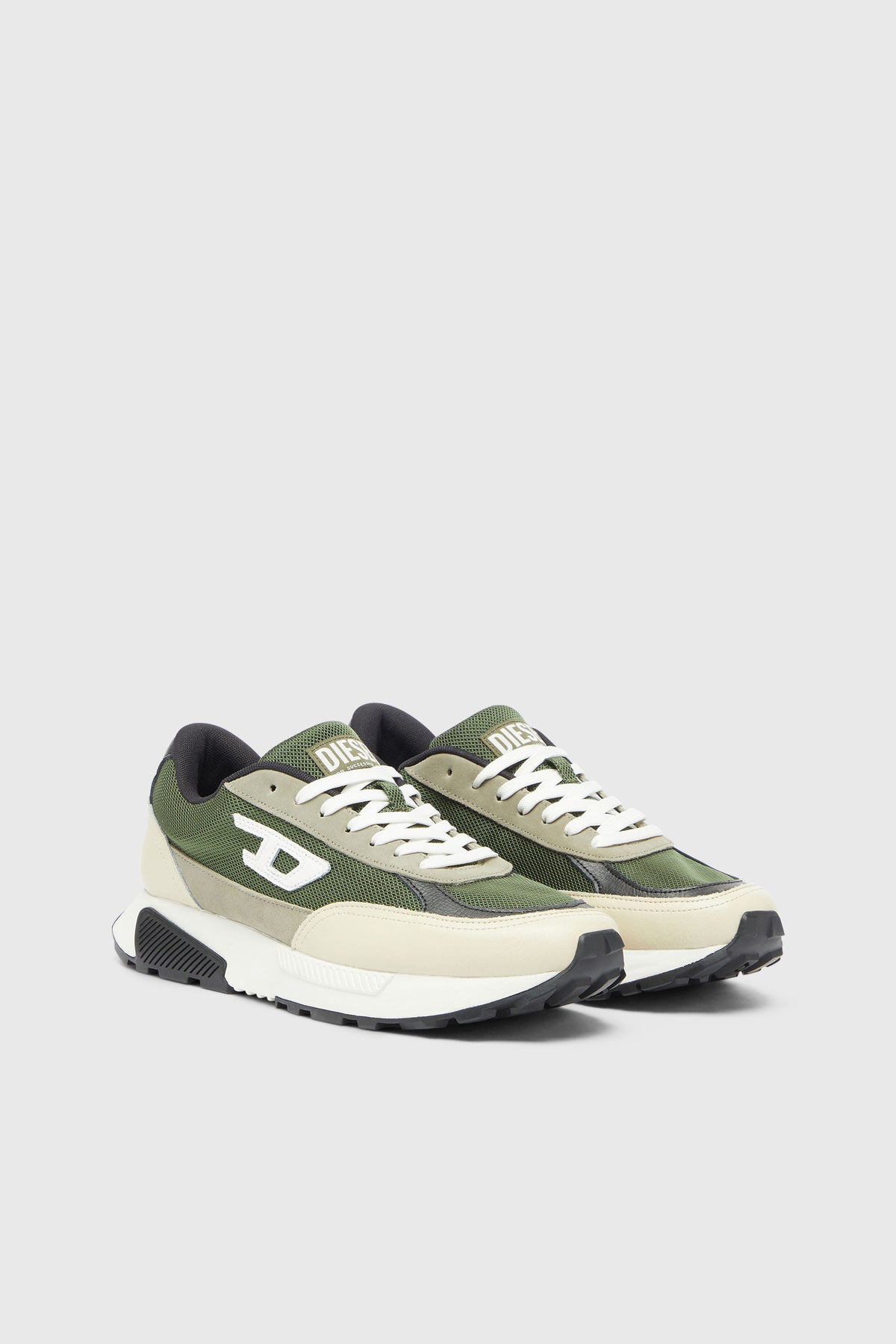 Diesel - S-Tame D-Up Sneaker - Burnt Olive/Almond Milk/Silver Sage