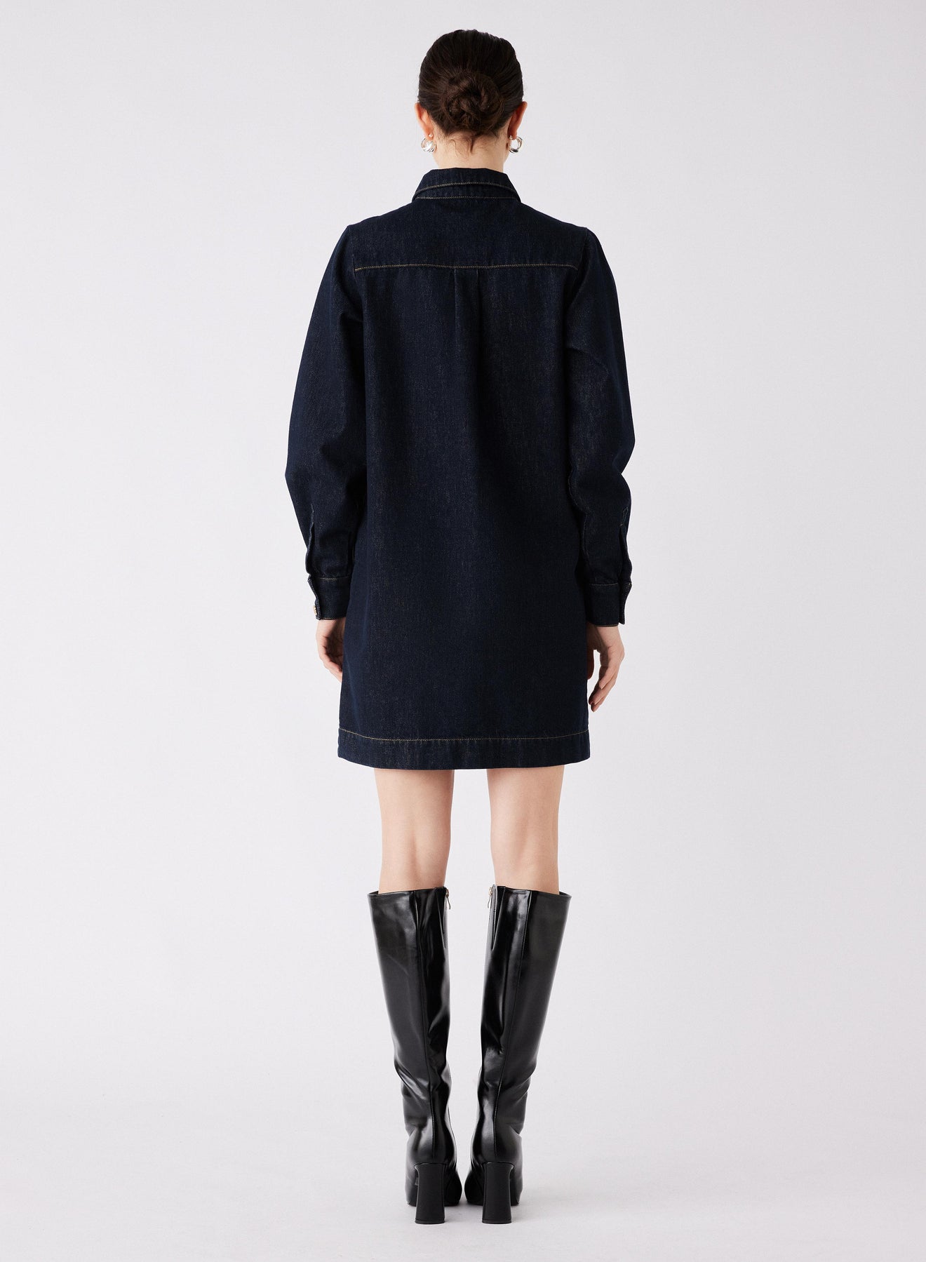 Esmaee - Central Denim Dress - Dark Denim