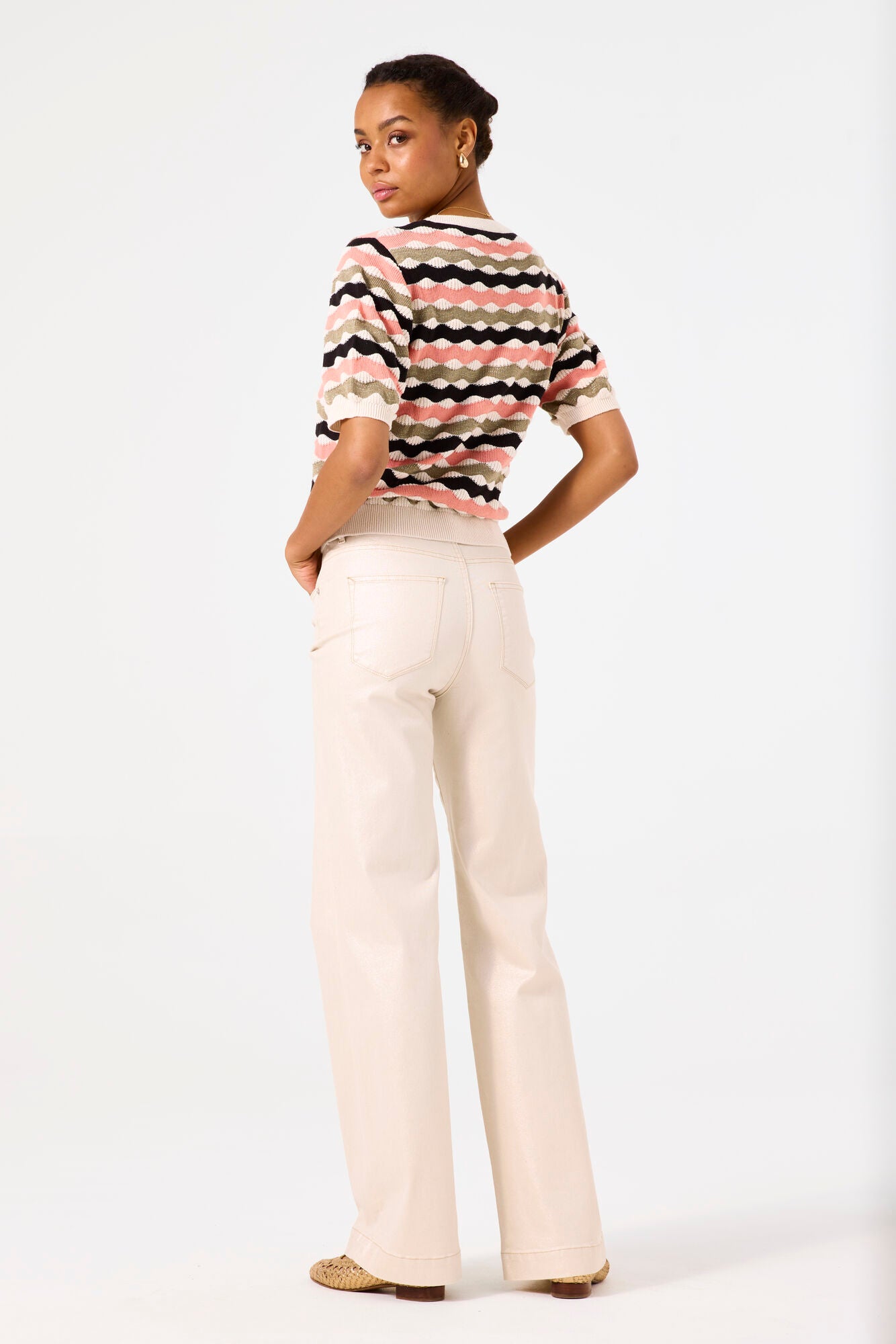 Garcia - Knit SS Pullover - Whitecap