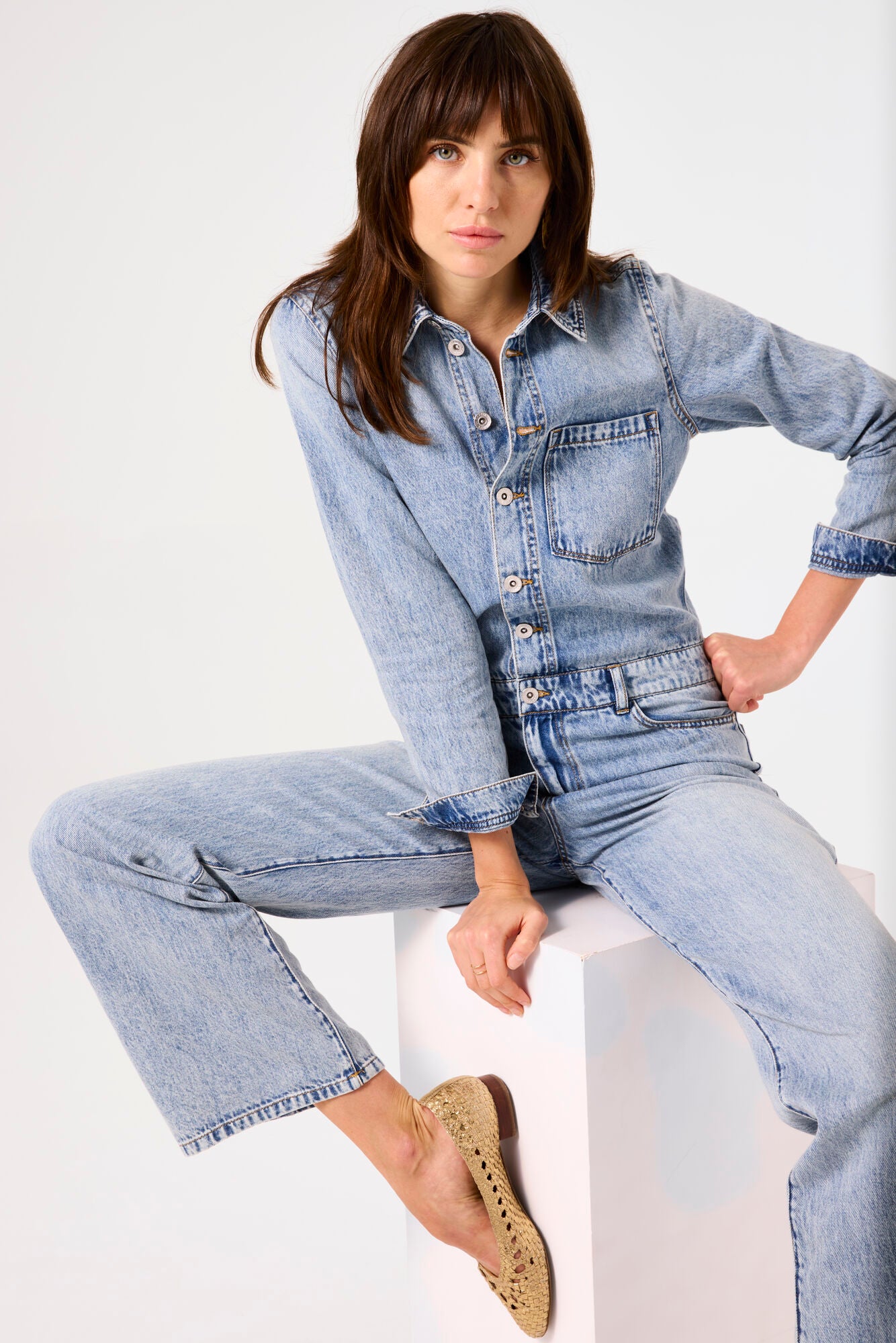 Garcia - Denim Jumpsuit - Medium Used