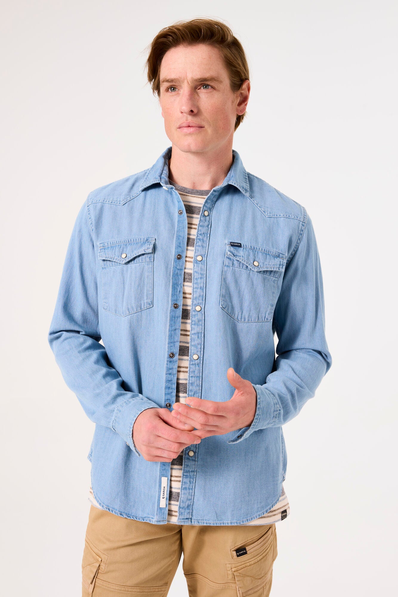 Garcia - Western Denim LS Shirt - Light Used